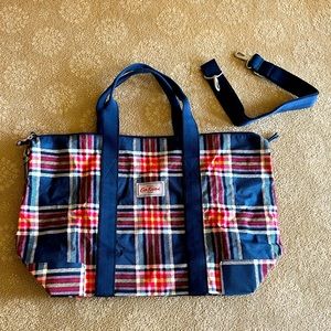 New Cath Kidston Plaid Foldable Tote